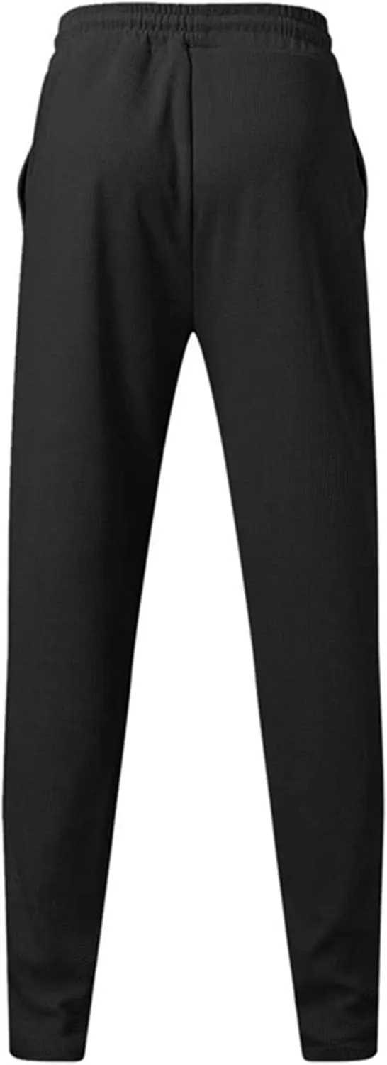 Men's Drawstring Straight Leg Athletic Pants Casual Elastic Waist Outdoor Trousers Comfort Trendy Summer Sweatpants