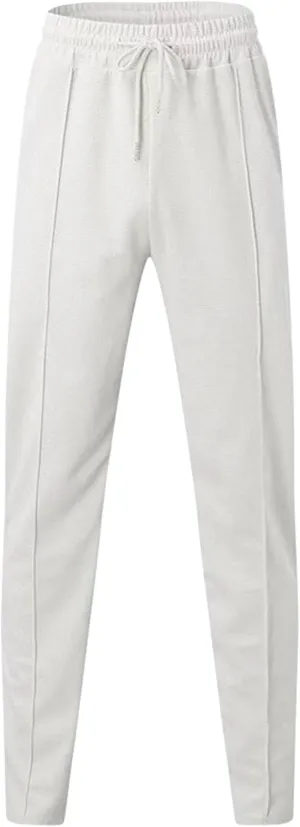 Men's Drawstring Straight Leg Athletic Pants Casual Elastic Waist Outdoor Trousers Comfort Trendy Summer Sweatpants