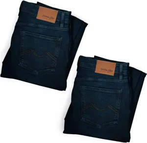 Mens Jeans Relaxed Fit  Straight Leg Stretch Jeans for Men  Ultimate Comfort Superflex Pants