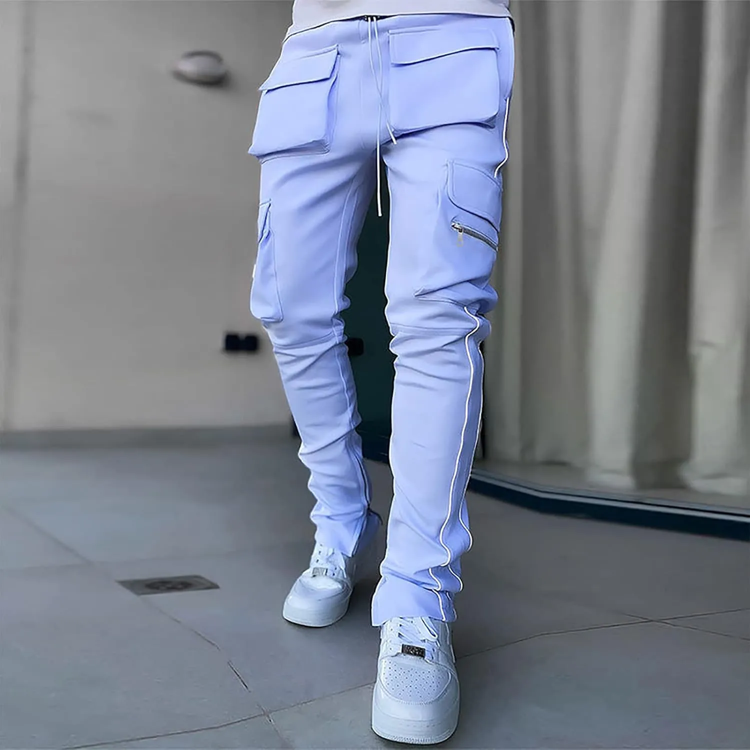 Mens Joggers with Pockets,Boy's Regular Fit Comfort Flex Jogging Pants Fashion Outdoor Pants Mens Cargo Work Pants