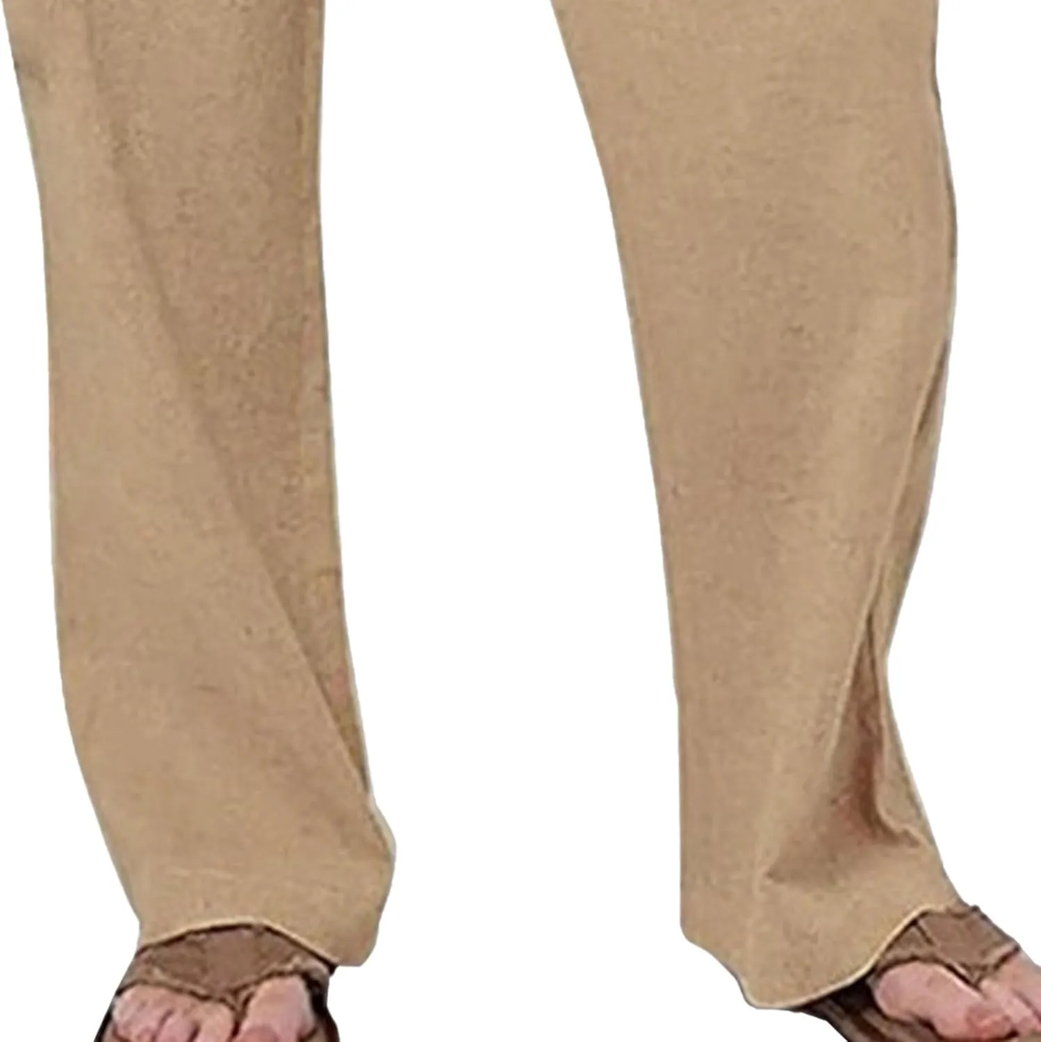 Men's Linen Lightweight Outdoor Solid Pants Baggy Casual Hiking Pants Comfort Sweatpants Yoga Trousers