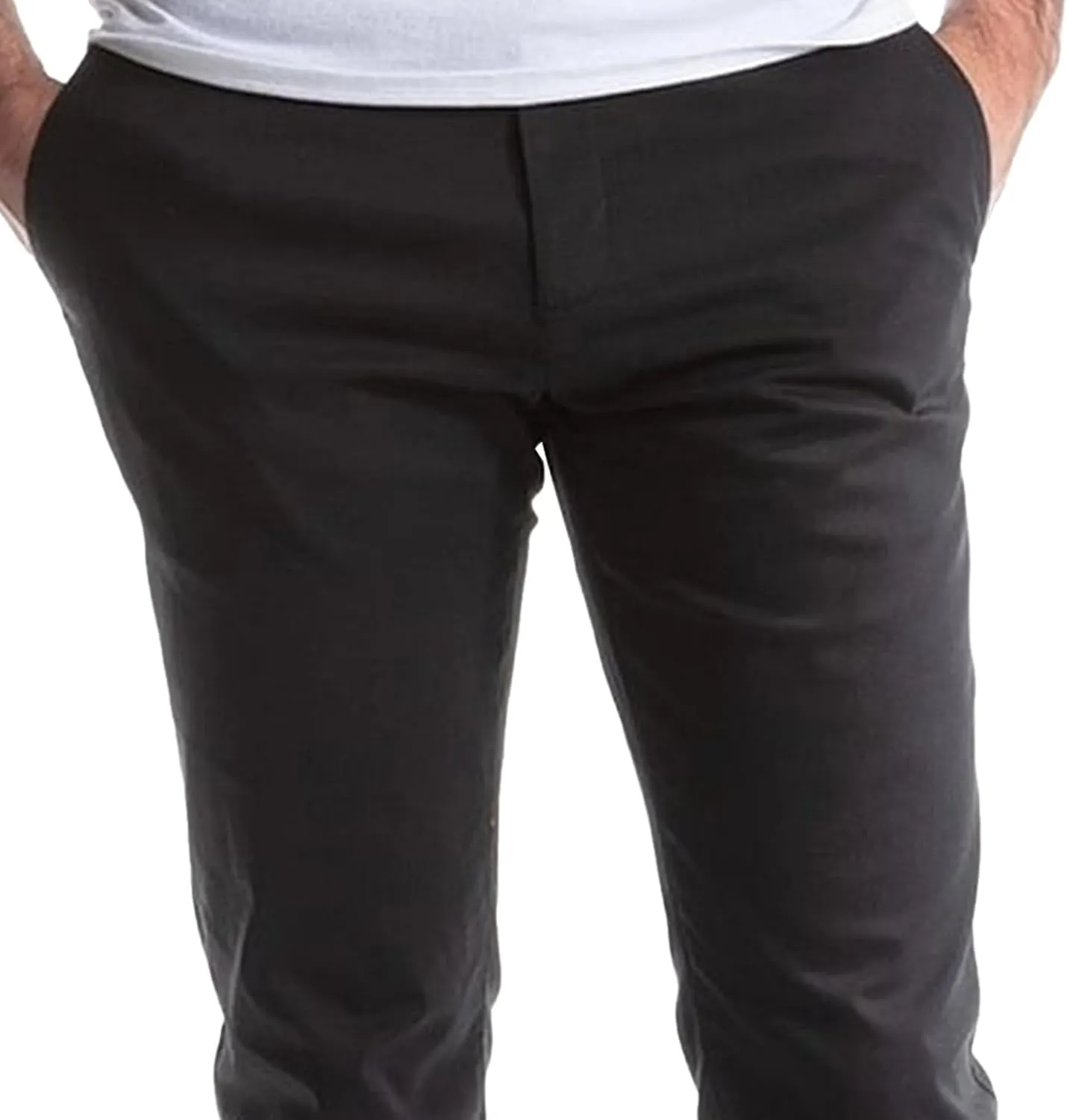 Mens Skinny Tapered Dress Pants Comfort Trouser Slim-Fit Front Solid Casual Pants Stretch Chino Casual Fit Trousers