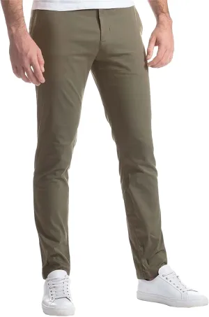 Mens Skinny Tapered Dress Pants Comfort Trouser Slim-Fit Front Solid Casual Pants Stretch Chino Casual Fit Trousers