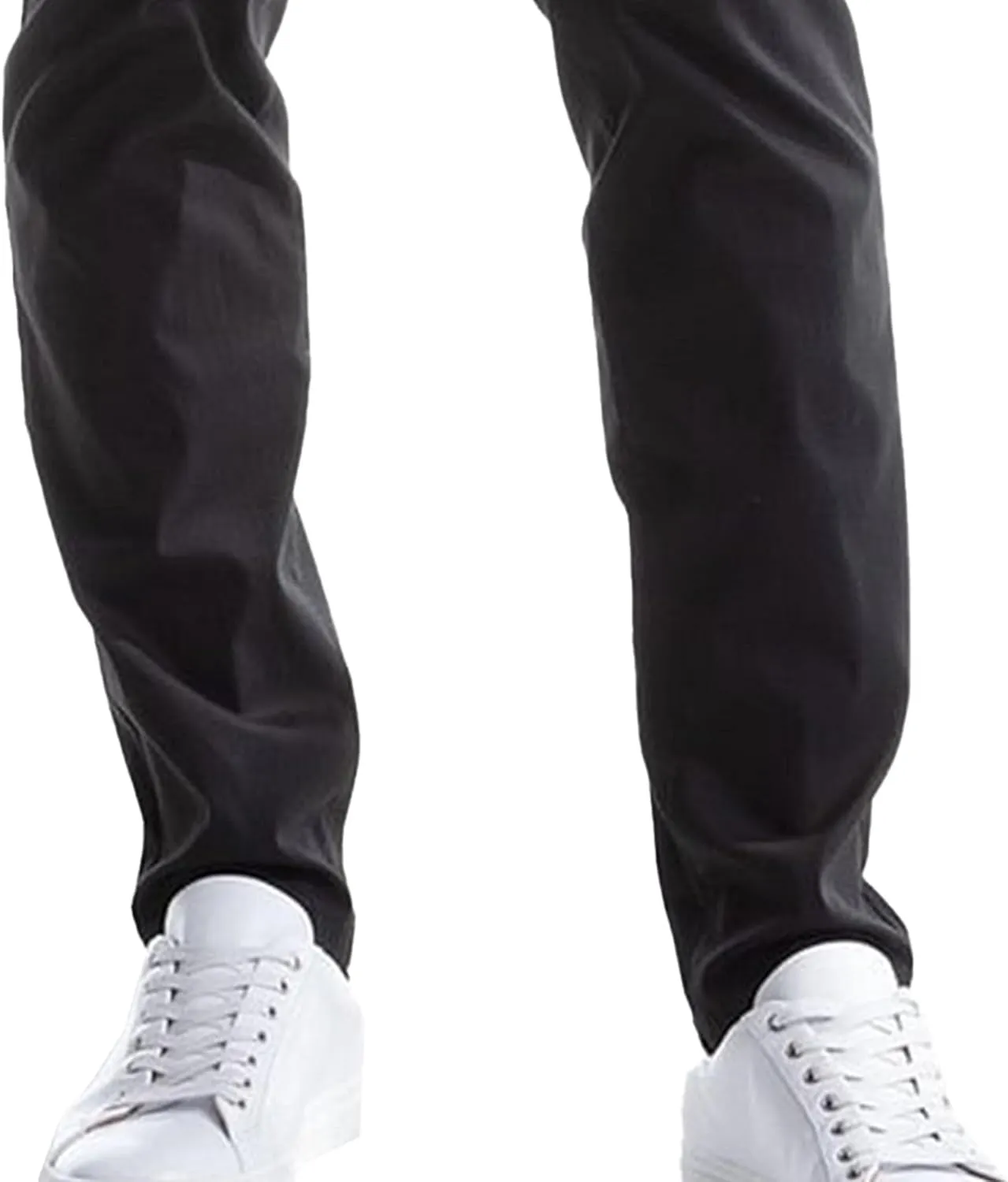 Mens Skinny Tapered Dress Pants Comfort Trouser Slim-Fit Front Solid Casual Pants Stretch Chino Casual Fit Trousers