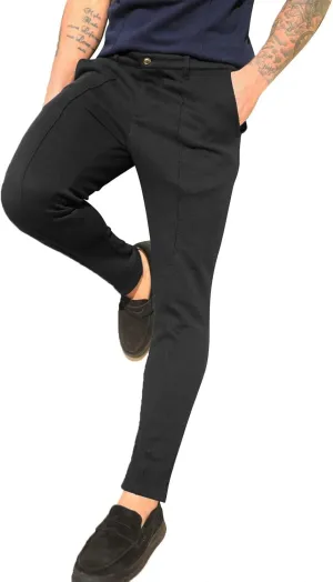 Mens Slim Fit Stretch Dress Pants Flat-Front Skinny Trousers Wrinkle-Fress Comfort Chino Pants for Business Work