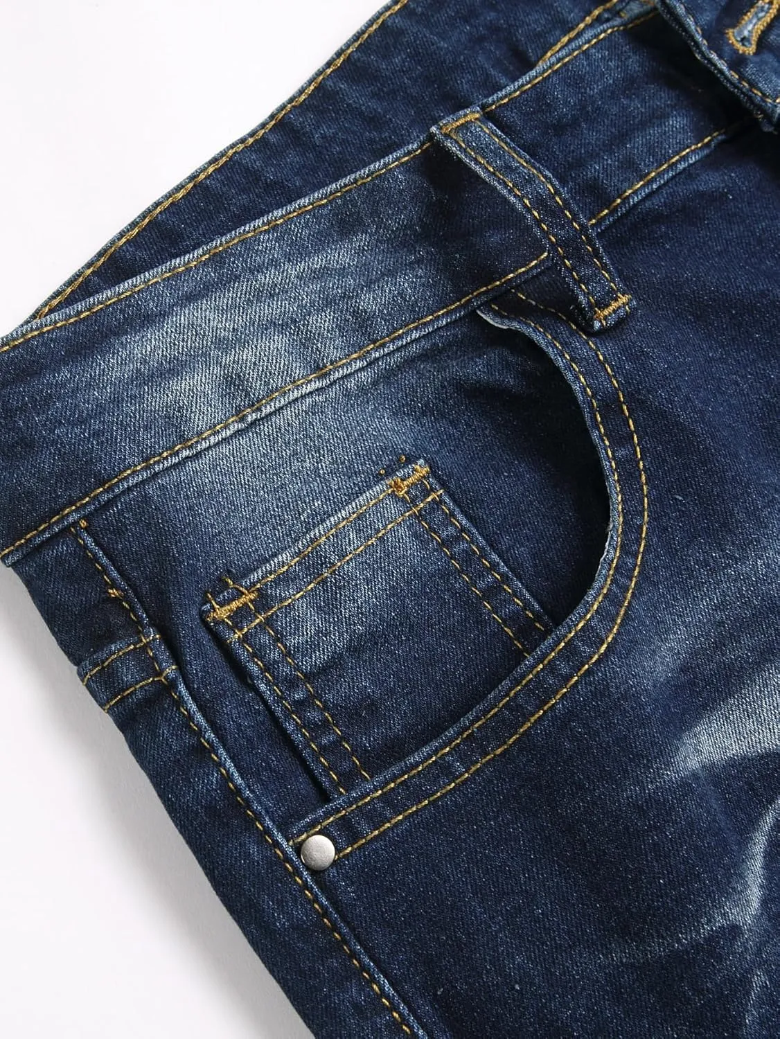 Men's Slim Fit Stretch Jeans Ripped Skinny Distressed Fashion Comfort Flex Waist Pants