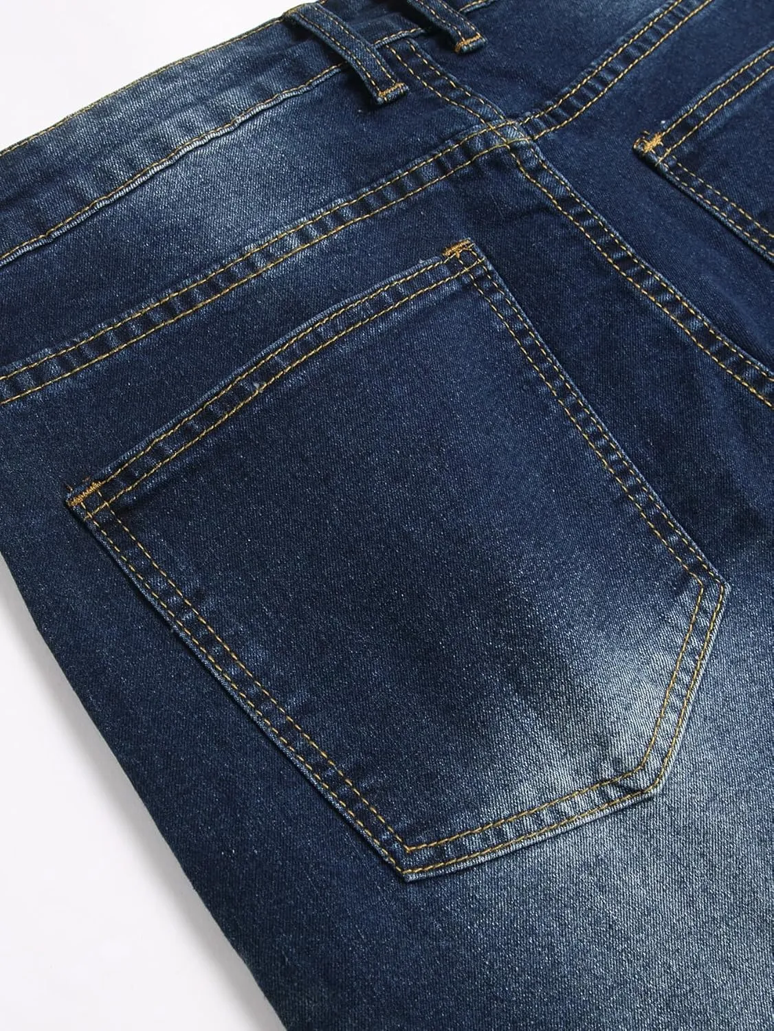 Men's Slim Fit Stretch Jeans Ripped Skinny Distressed Fashion Comfort Flex Waist Pants