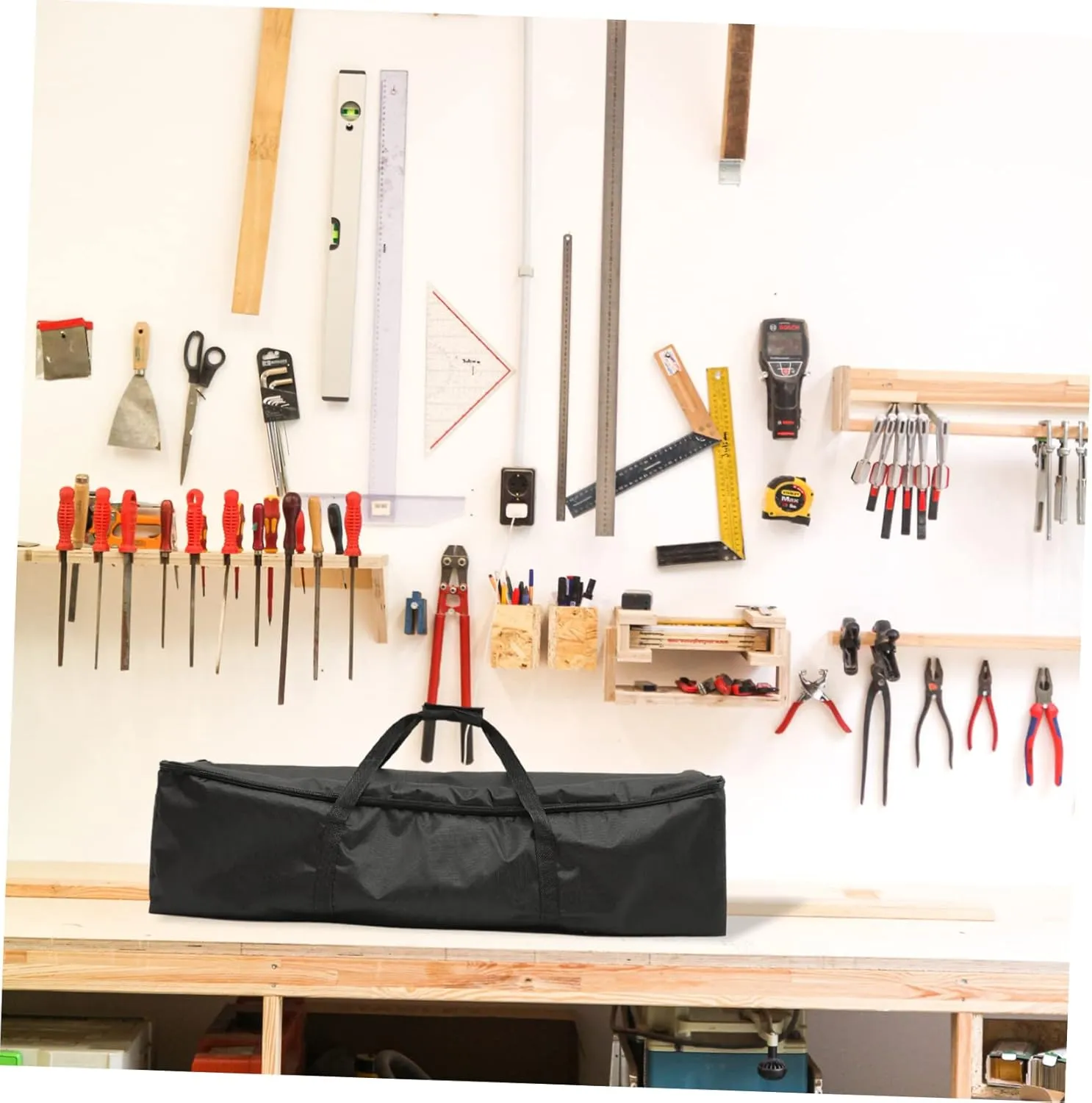 MERRYHAPY Photographic Equipment Storage Bag Tripod Bag Organizing Case Oxford Carrying Handles Smooth Zipper