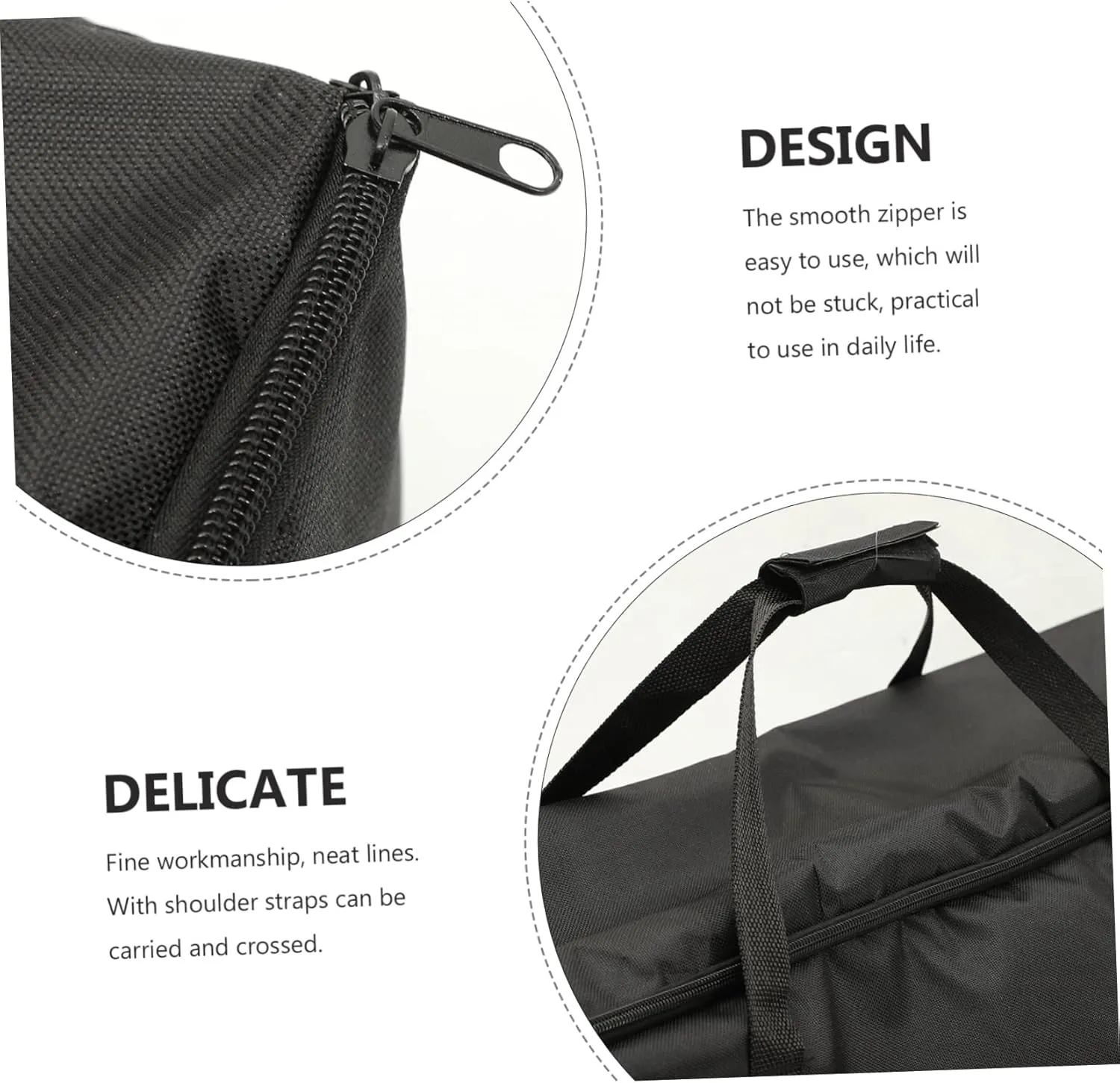 MERRYHAPY Photographic Equipment Storage Bag Tripod Bag Organizing Case Oxford Carrying Handles Smooth Zipper