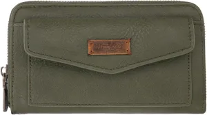 Montana West Wrangler Large Capacity Wallets Women with Wristlet and Metal Smooth Zipper