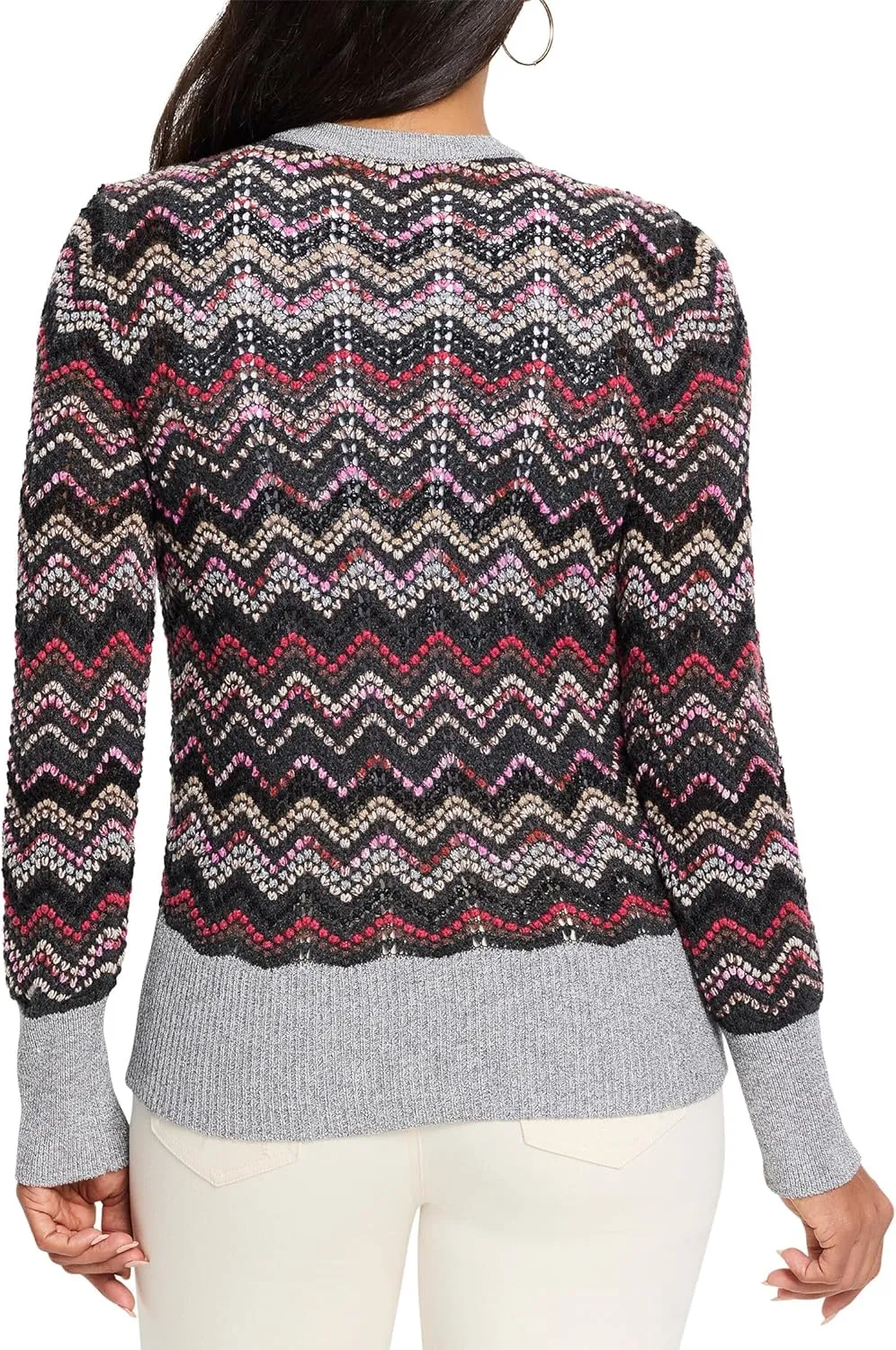 NIC ZOE Women's Zig Zag Cardigan