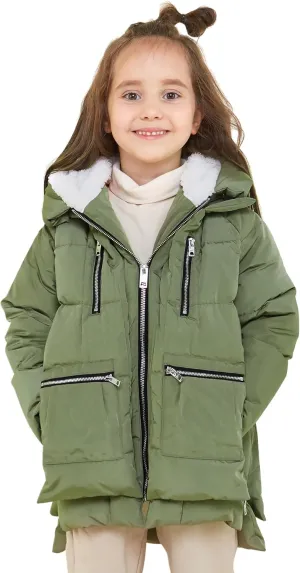 Orolay Children Hooded Down Coat Girl's Quilted Puffer Jacket Boy's Winter Jackets
