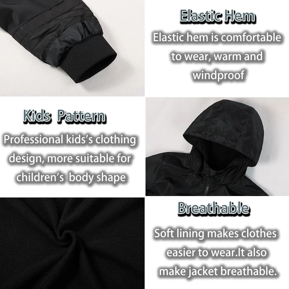 SNOW DREAMS Boys Spring Fall Winter Jacket Boys' Outerwear Jackets & Coats Hooded Waterproof