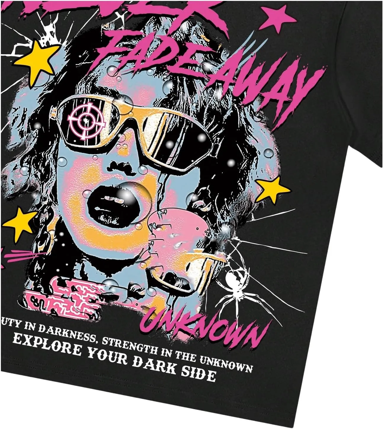SOLY HUX Men's Graphic Tees Y2K Baggy Shirts Unisex Oversized Tshirts Figure Print 90s Vintage Streetwear Tops