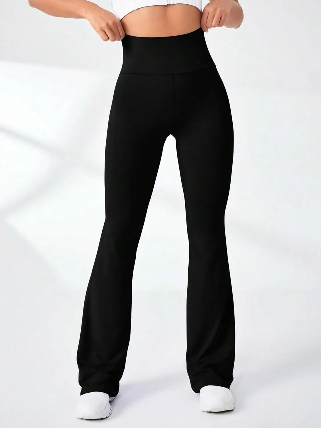 SOLY HUX Women's Flare Leggings High Waisted Sweatpants Bell Bottoms Bootcut Yoga Pants
