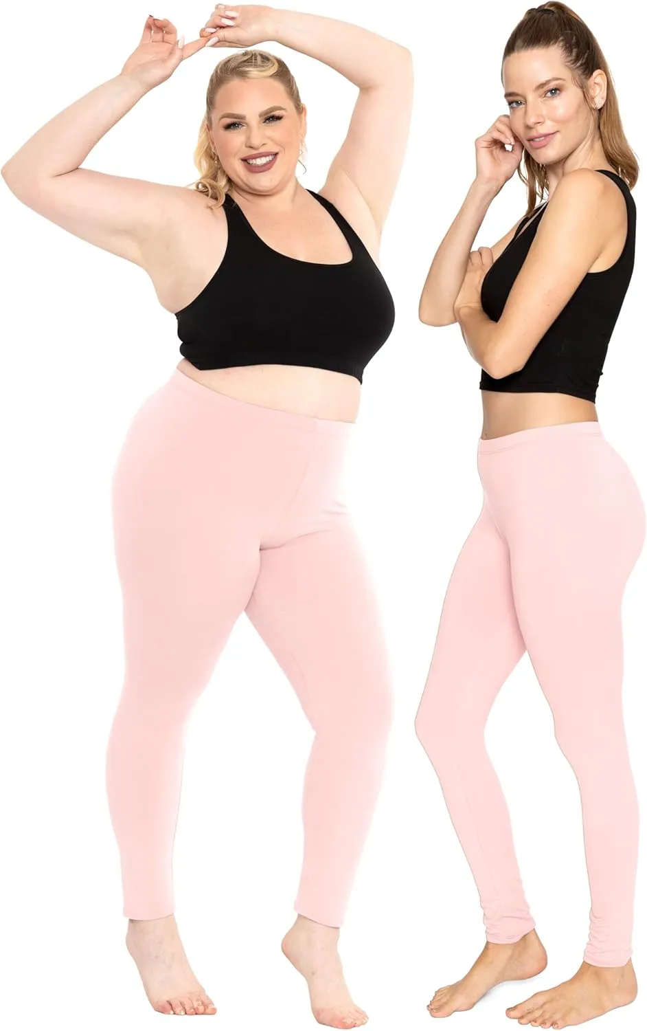 STRETCH IS COMFORT Women's Ultra Buttery Smooth Cotton Leggings | Small to 5X