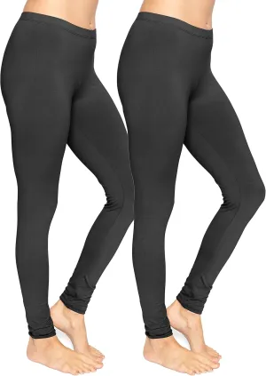 STRETCH IS COMFORT Women's Ultra Buttery Smooth Cotton Leggings | Small to 5X