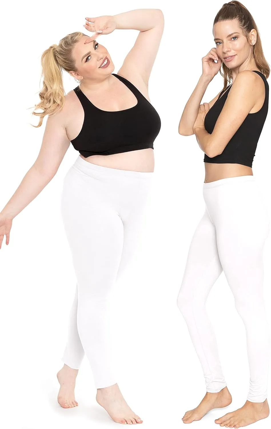 STRETCH IS COMFORT Women's Ultra Buttery Smooth Cotton Leggings | Small to 5X