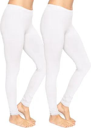 STRETCH IS COMFORT Women's Ultra Buttery Smooth Cotton Leggings | Small to 5X