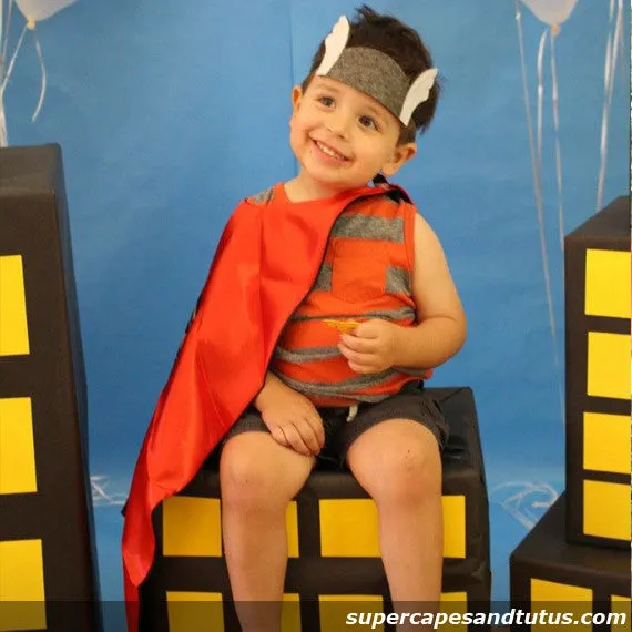 Super Hammer Superhero Cape and Mask - Superhero Cape and Mask Costume - Superhero Birthday Party