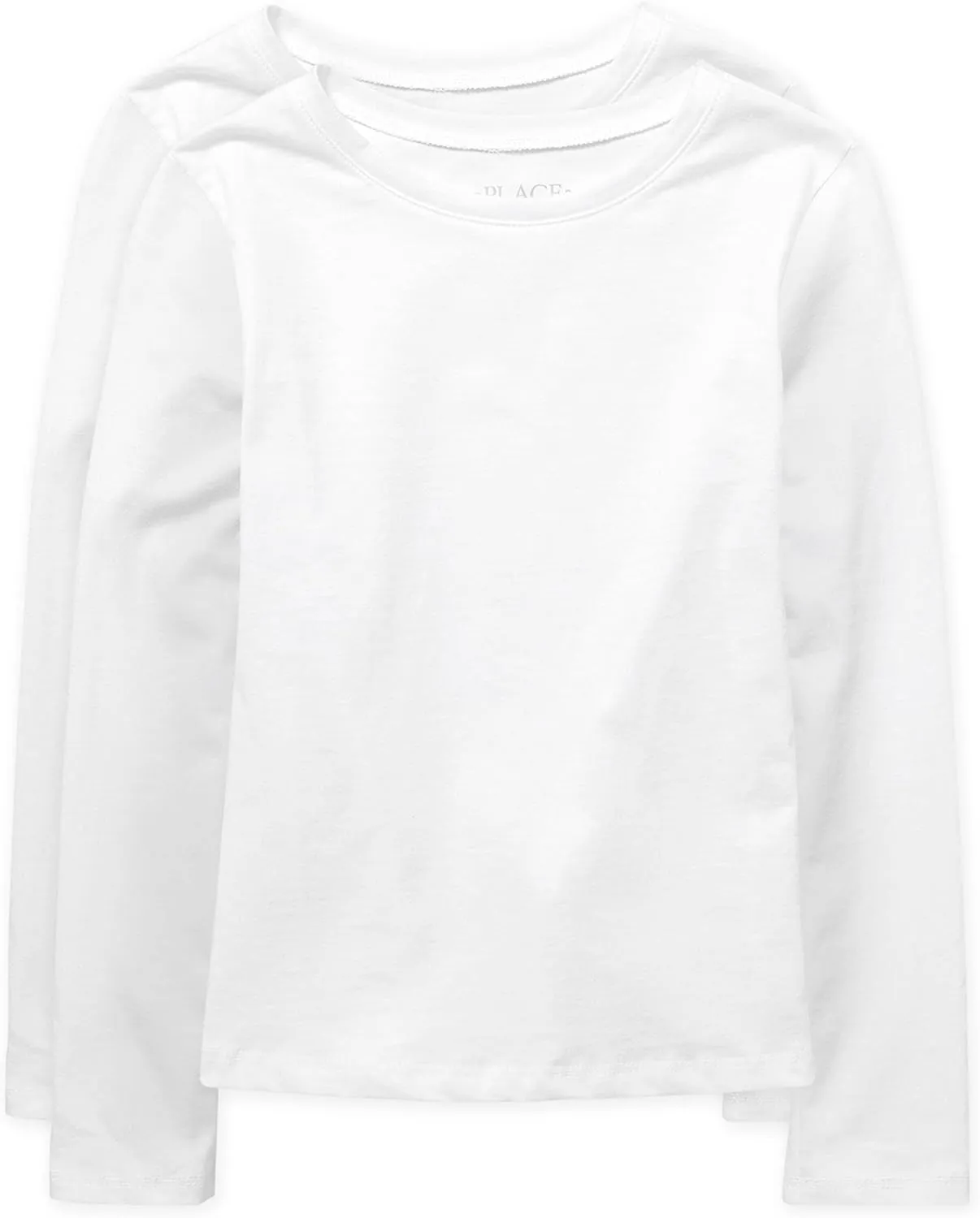 The Children's Place girls Long Sleeve Basic Layering T shirt 2 Pack