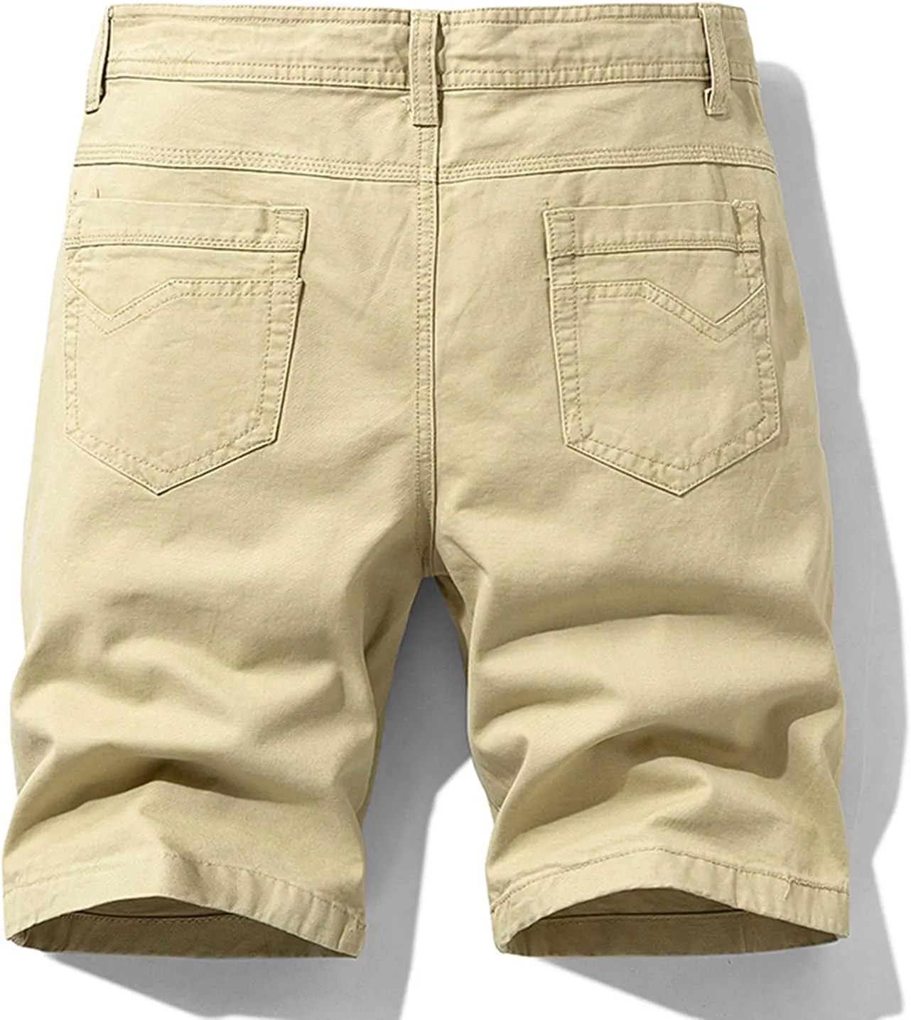 tuduoms Men's Slim-Fit Comfort Stretch Cargo Short Chino Ripstop Work Shorts Trousers Lightweight Multi Pockets Casual Short