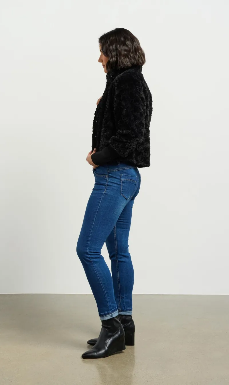 Vintage Fur Jacket | Black
