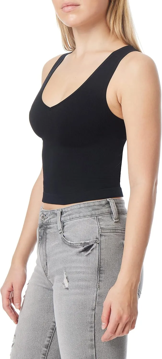 WallFlower Women's Insta Smooth Seamless Tank Tops 3-Pack (Standard and Plus)