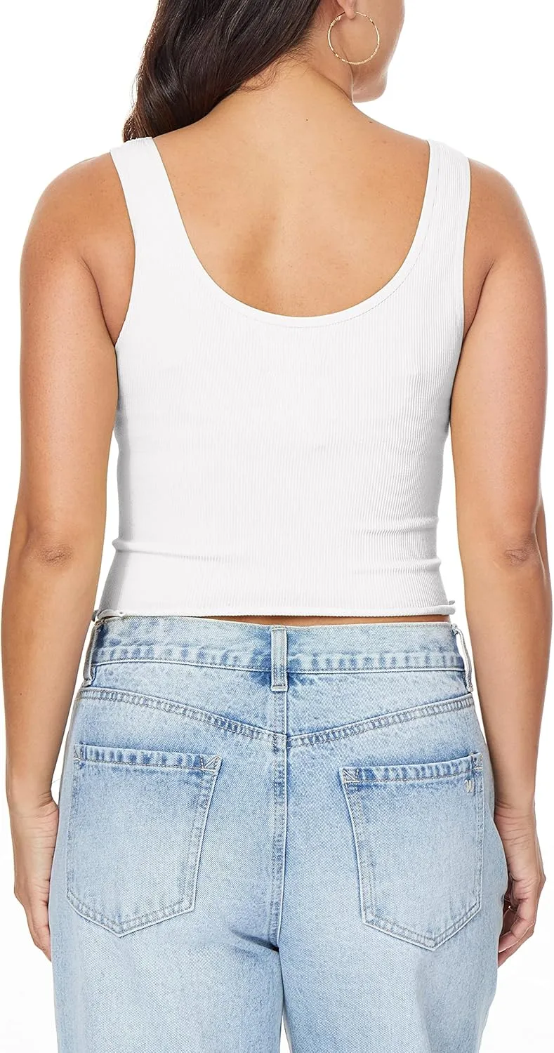 WallFlower Women's Insta Smooth Seamless Tank Tops 3-Pack (Standard and Plus)