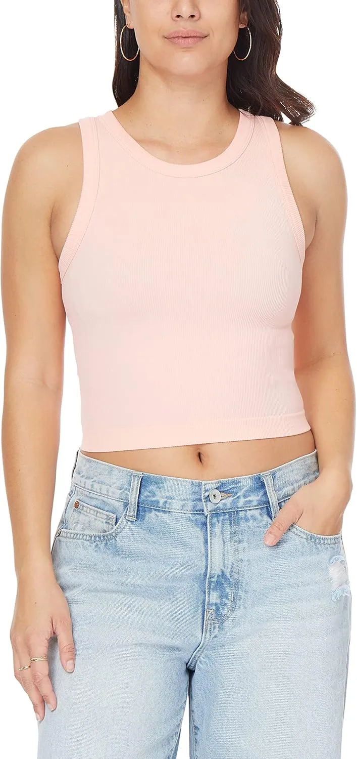 WallFlower Women's Insta Smooth Seamless Tank Tops 3-Pack (Standard and Plus)