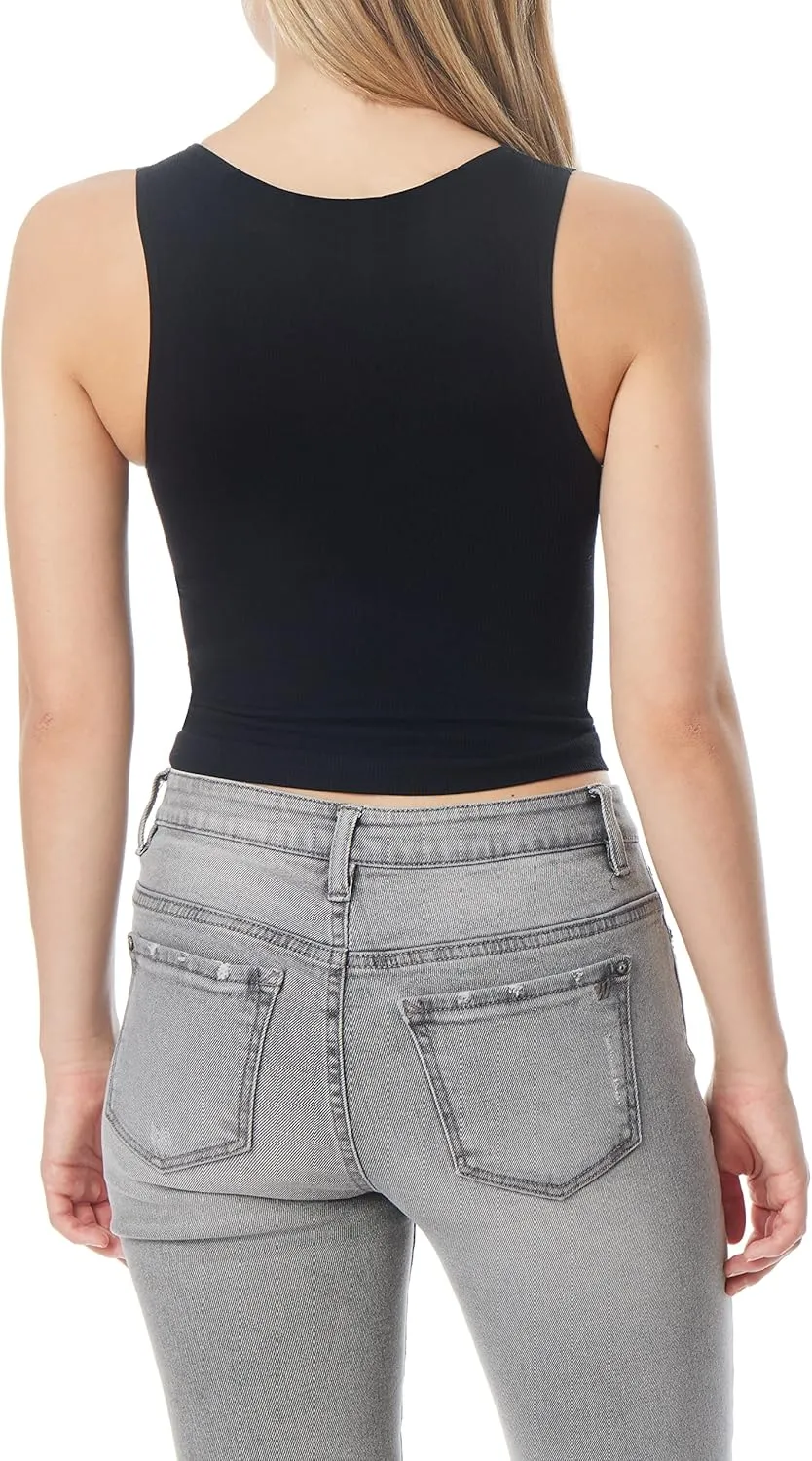 WallFlower Women's Insta Smooth Seamless Tank Tops 3-Pack (Standard and Plus)