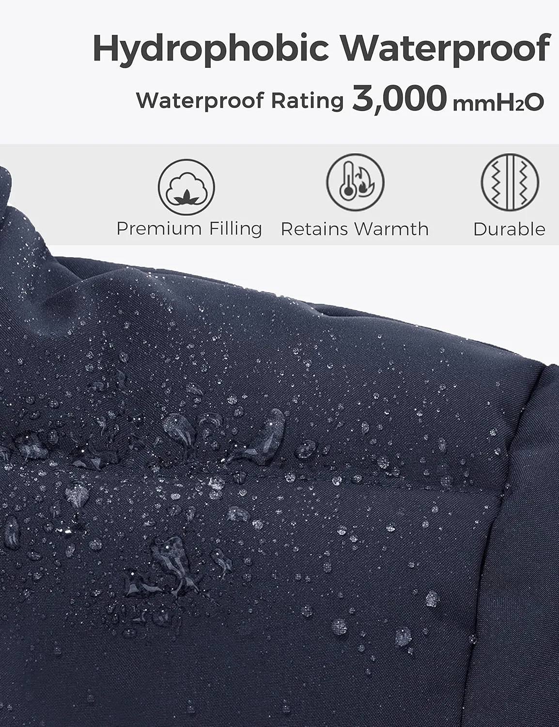 wantdo Men's Big and Tall Lightweight Puffer Jacket Quilted Warm Winter Coat Windproof Winter Jackets with Hood