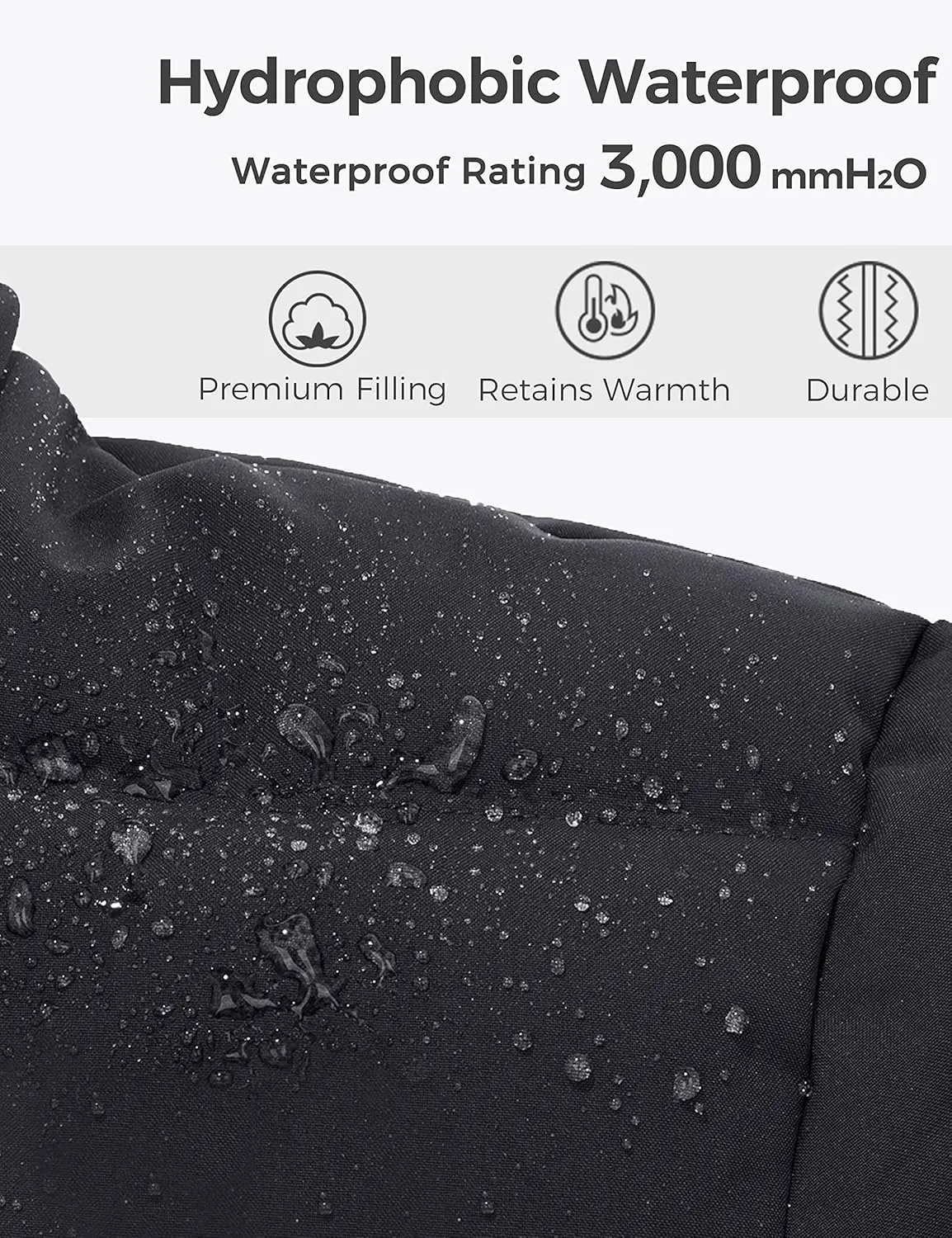 wantdo Men's Big and Tall Lightweight Puffer Jacket Quilted Warm Winter Coat Windproof Winter Jackets with Hood
