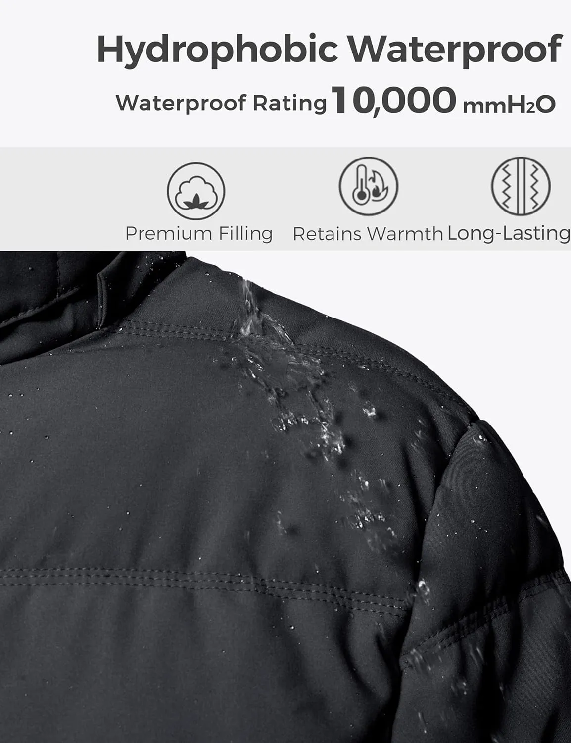 wantdo Women's Plus Size Winter Coats Quilted Thicken Puffer Jacket with Removable Hood