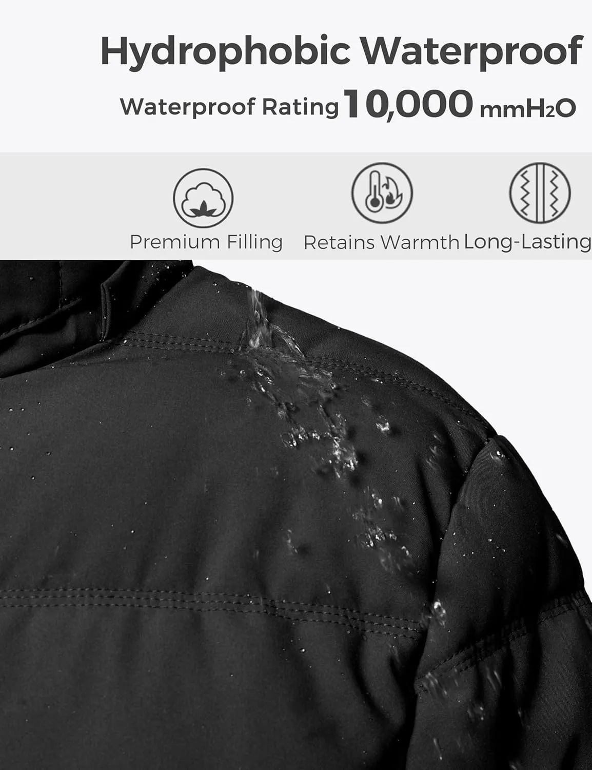 wantdo Women's Plus Size Winter Coats Quilted Thicken Puffer Jacket with Removable Hood