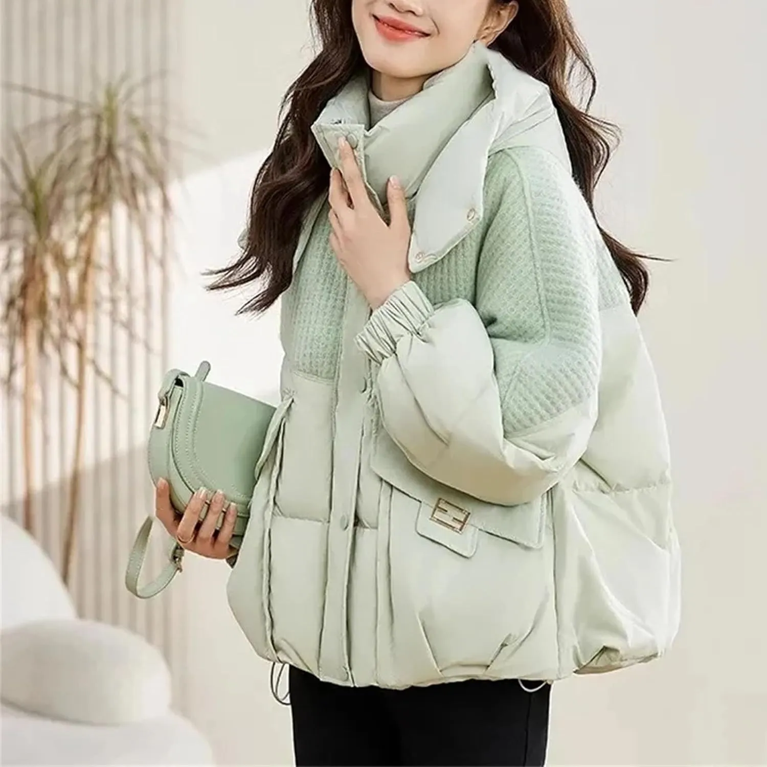 Winter Coat Parka Jacket Women Cotton Padded Loose Coats Thick Warm Overcoat Ladies Snow Short Jackets Outwear Female
