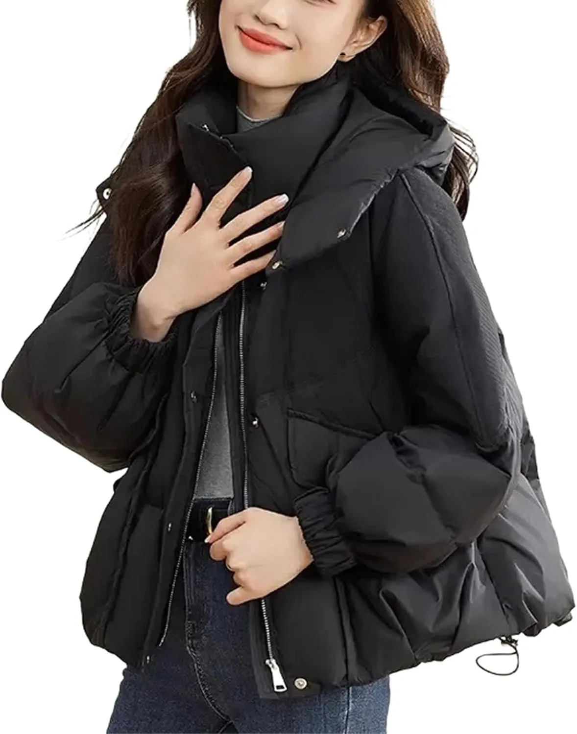 Winter Coat Parka Jacket Women Cotton Padded Loose Coats Thick Warm Overcoat Ladies Snow Short Jackets Outwear Female