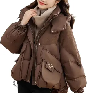 Winter Coat Parka Jacket Women Cotton Padded Loose Coats Thick Warm Overcoat Ladies Snow Short Jackets Outwear Female