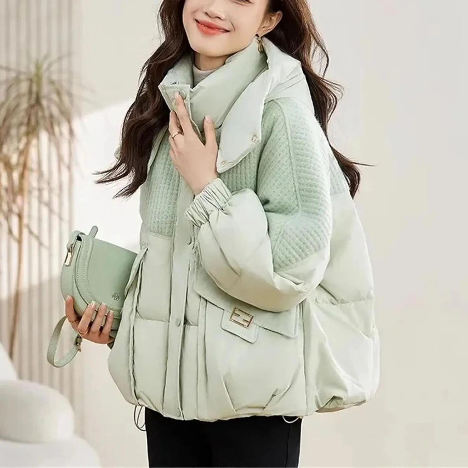 Winter Coat Parka Jacket Women Cotton Padded Loose Coats Thick Warm Overcoat Ladies Snow Short Jackets Outwear Female