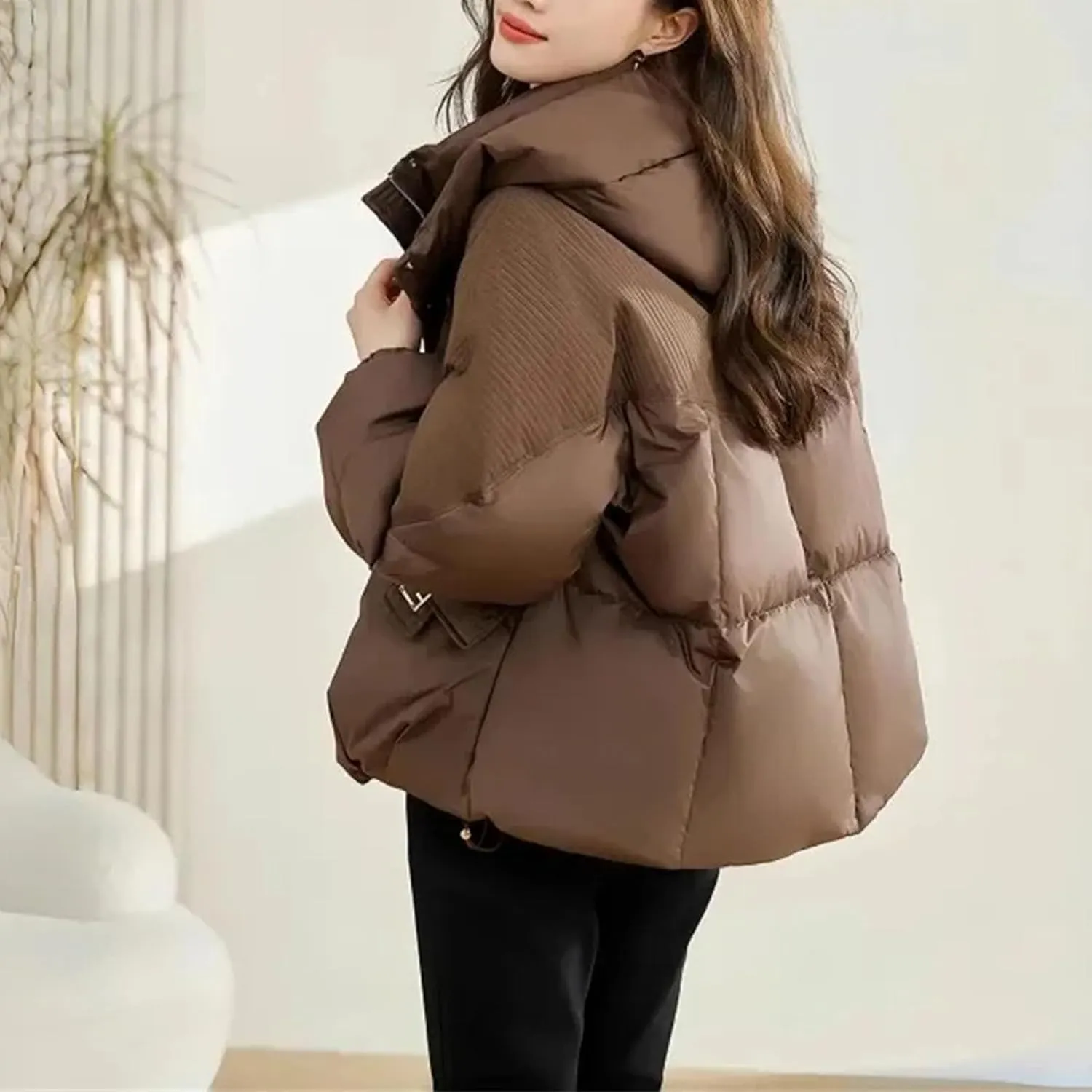Winter Coat Parka Jacket Women Cotton Padded Loose Coats Thick Warm Overcoat Ladies Snow Short Jackets Outwear Female