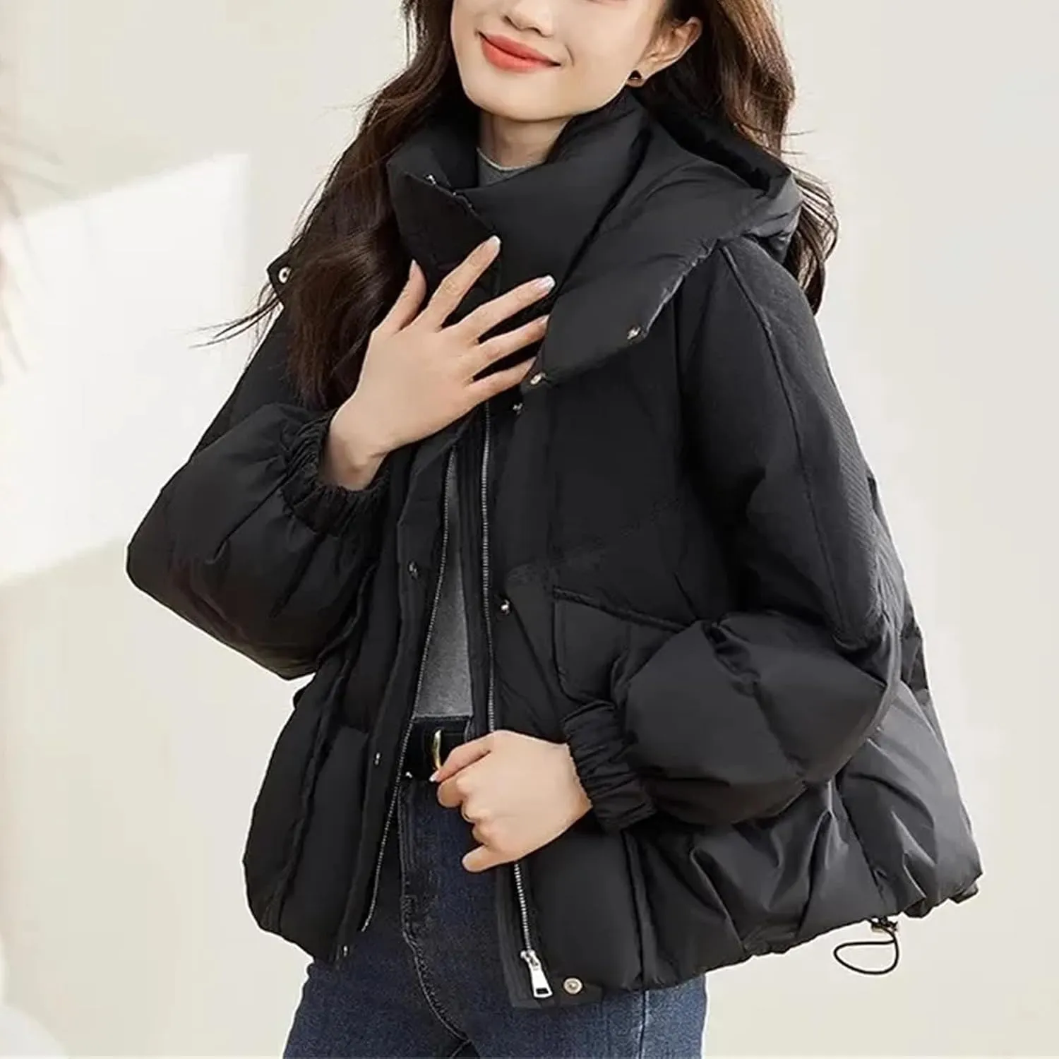 Winter Coat Parka Jacket Women Cotton Padded Loose Coats Thick Warm Overcoat Ladies Snow Short Jackets Outwear Female