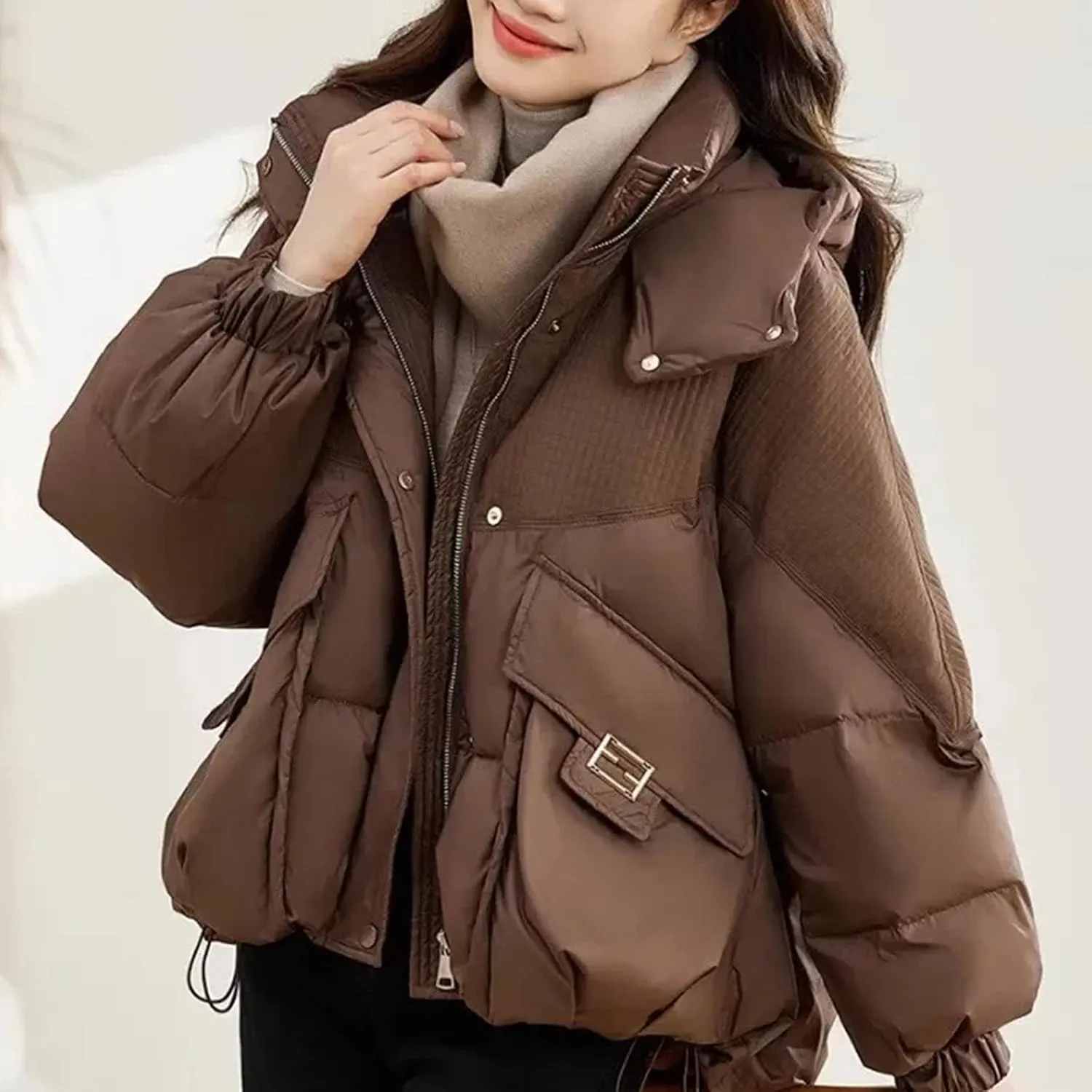 Winter Coat Parka Jacket Women Cotton Padded Loose Coats Thick Warm Overcoat Ladies Snow Short Jackets Outwear Female