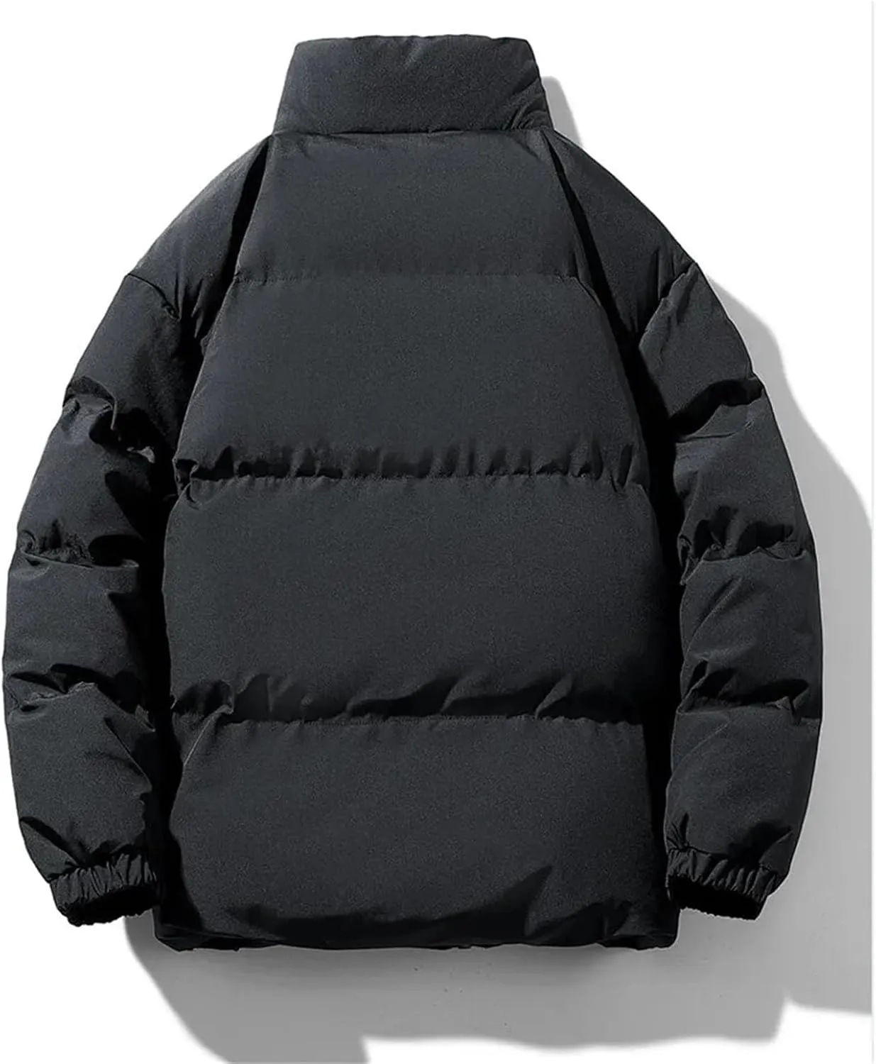 Winter Men Jacket Autumn Warm Fleece Thickened Cotton Padded Windproof Plus Size Jackets Stand Collar Casual Coat