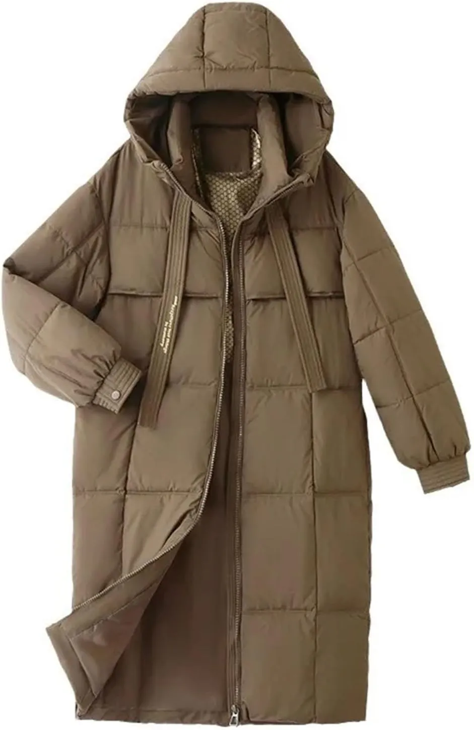 Women Parkas Winter Down Cotton Jackets Padded Thickened Overknee Loose Casual Long Warm Pockets Coat Snow Overcoat