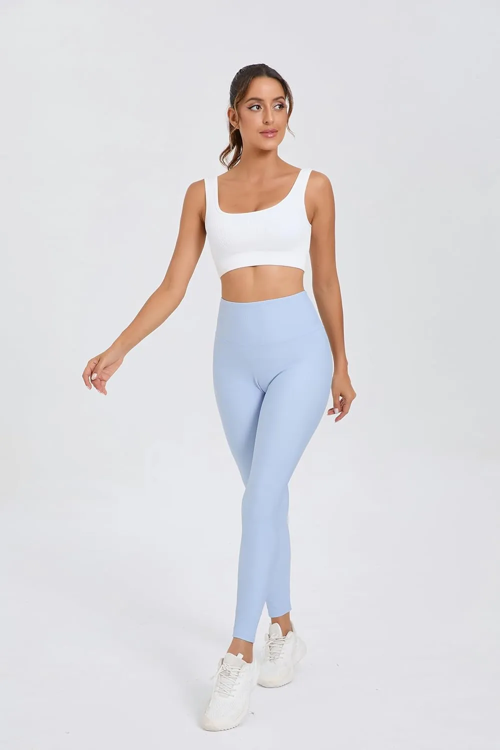 Women's Activewear Set  Ribbed & Smooth Leggings, V Cross & Fitness Shorts  Stylish, Versatile Workout Wear