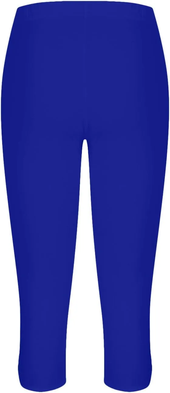 Womens Keyhole Crop Trousers Stretch High Waist Yoga Capri Leggings Casual Comfort Capris Workout Sport Cropped Pant