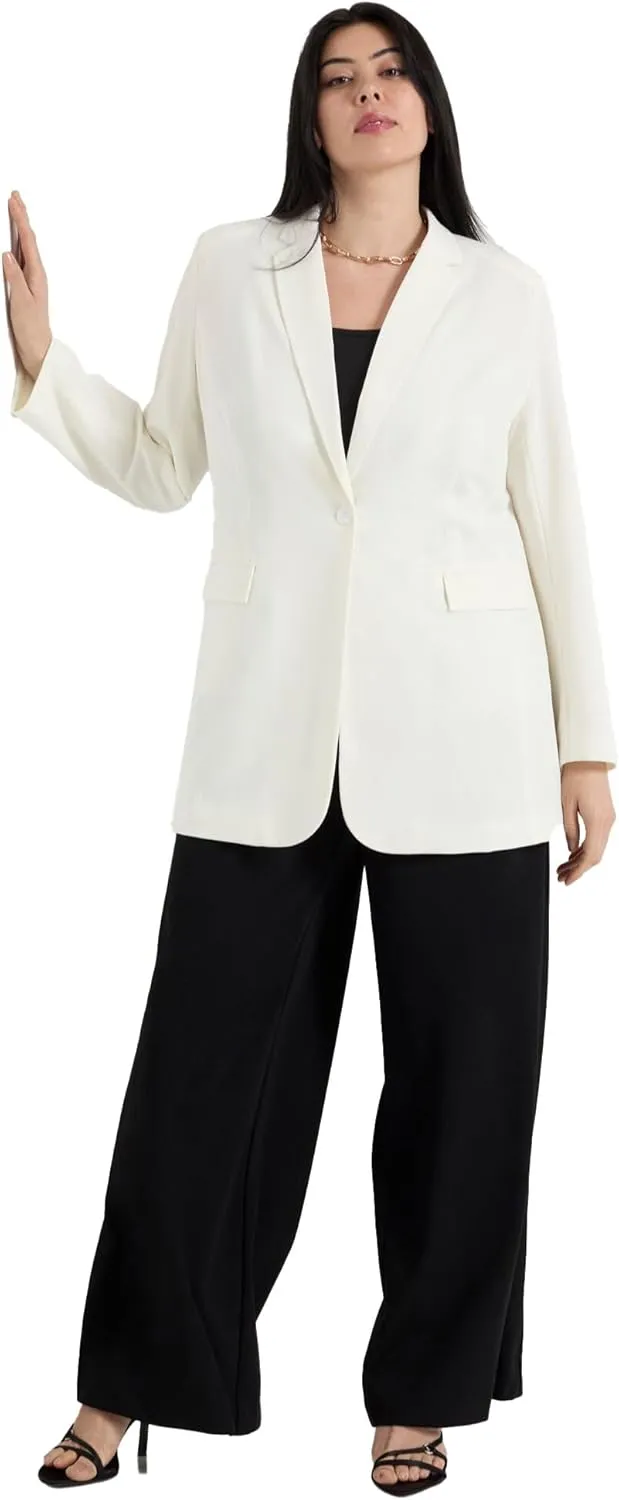 Women's Plus Size Smooth Classic Blazer